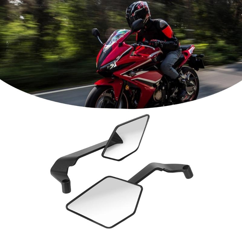 Werkzeuglose Montage Motorrad Seitenspiegel Hochtransparentes Glas Breite Kompatibilität Starkes Aluminiumdesign