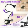 Black Nail Lamp with Clip, Pedicure Nail Lamp
