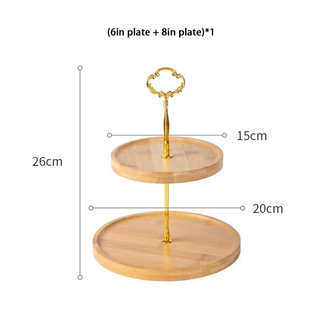 Japanese Bamboo Fruit Plates Set Snack Dishes Cake Stand Bread Dessert Plate Candy Dish Pastry Tray Wood Tableware Decoration
