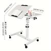 Height Adjustable Computer Desk Laptop Desk Computer Coffee Side Table Standing Desk Study Table Ergonomic Work Table