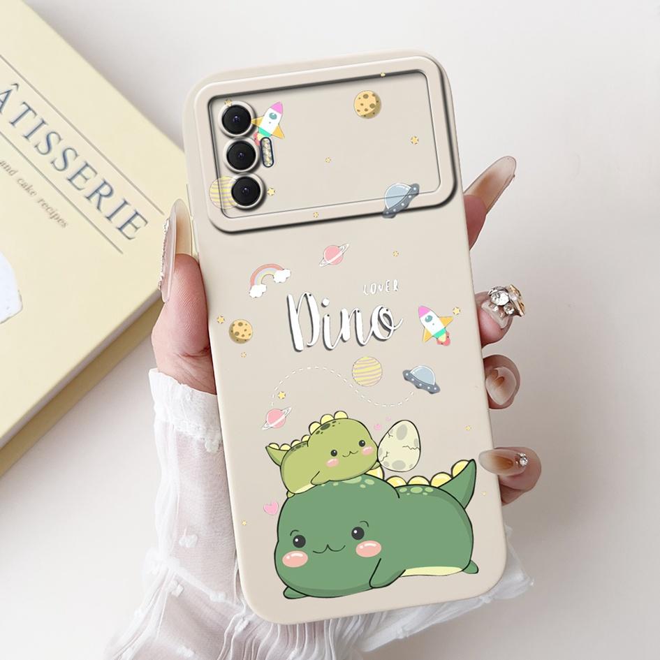 6.6" For Tecno Spark 8P 2021 Case Lovely Panda Cartoon Camera Protection Soft Matte Cover For Tecno Spark8P 8 P KG7H KG7n Bumper
