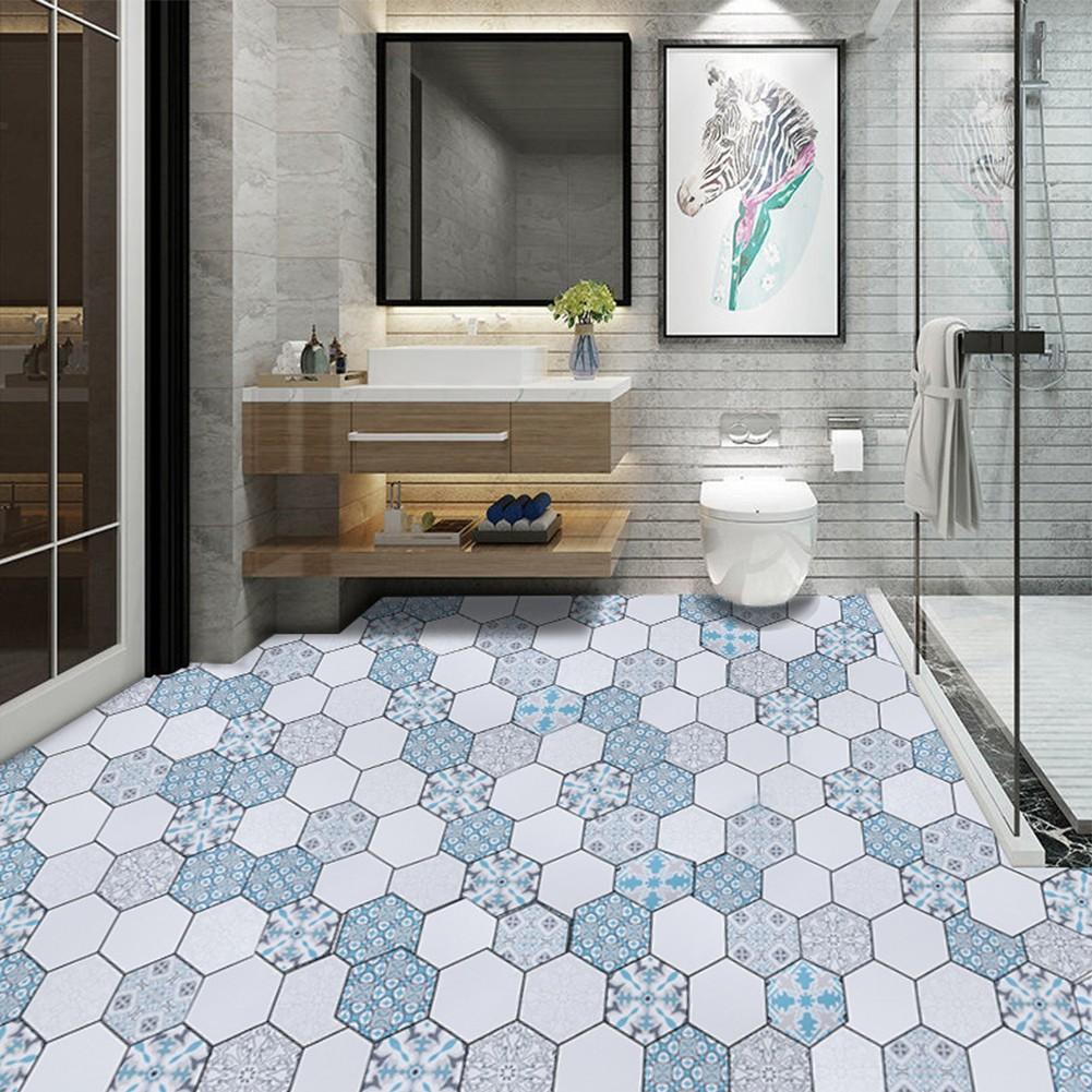 

Напольные наклейки шириной 60 см для ванной комнаты, клетчатый дизайн, водонепроницаемые 60cm