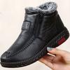 Winter Women's Boots, Old Beijing Cloth Shoes, Women's Cotton Shoes, Plus Velvet, Warm Flat-bottomed Non-slip Snow Boots, Warm Mother Shoes