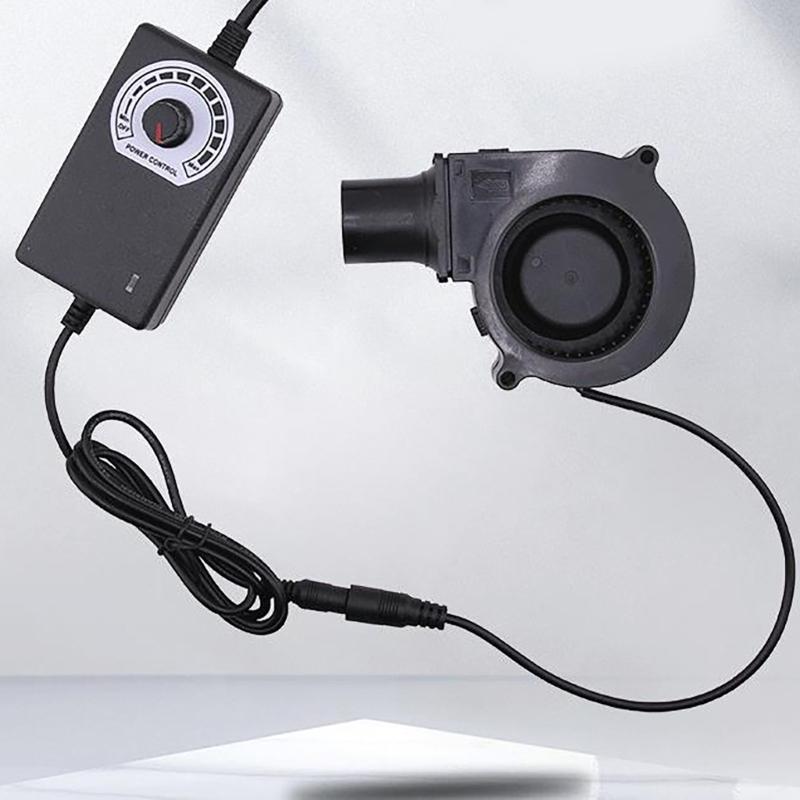 BBQ-Lüfter 12V Gebläselüfter Luftkühlung für Camping Schneller Holzkohleanzünder Outdoor-Barbecues Camping Kochen Picknicks