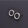 Trendy Geometric Earrings: Square, Circle, Triangle Designs