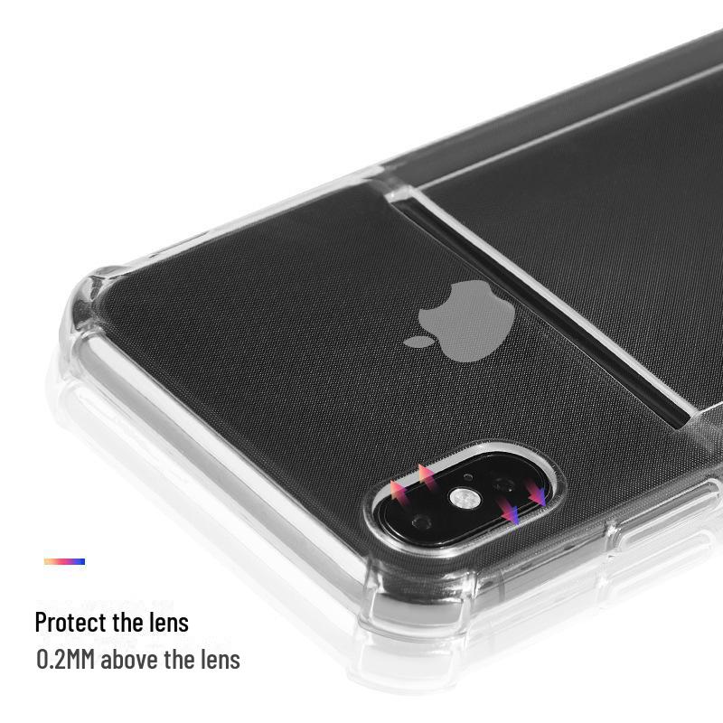 Apple 15 Pro Max Anti-Fall TPU Kartenhalter Hülle, 16 Pro kompatibel, Hohe Transparenz