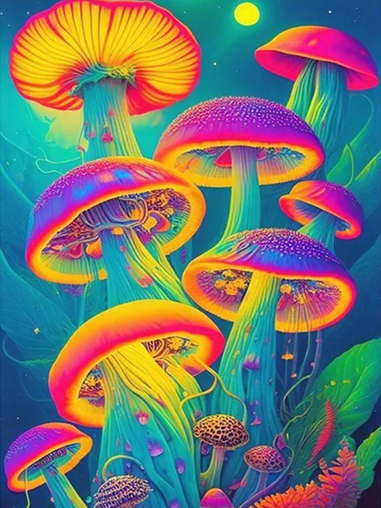 Marine Animal 5DDIY Diamond Painting Colorful Jellyfish Full Diamond Inlaid Diamond Art Cross Embroidery Set Cartoon Decoration