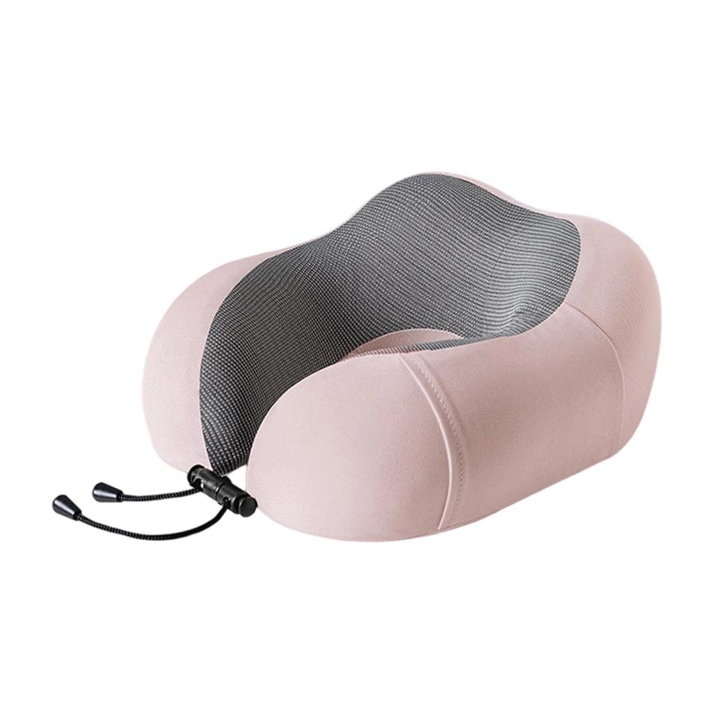 Travel Neck Pillow U Shaped Memory Foam Support Ergonomic Design Portable Lightweight Adjustable Drawstring for Comfort on Plane Train Car
