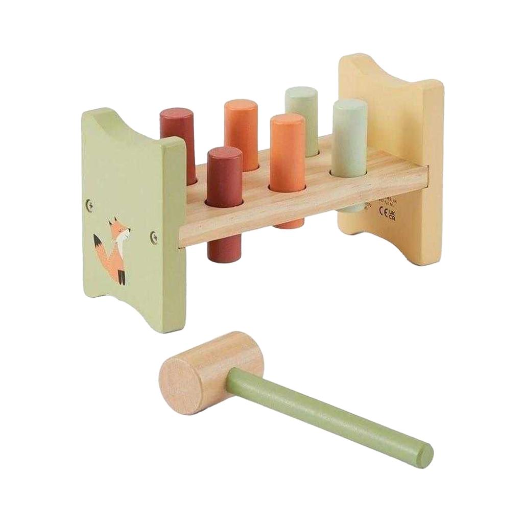 Toy Life Childrens/Kids Fox Wooden Peg Toy