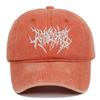 Daszki Haftowane Czapki Baseballowe Regulowane Hip-hopowe Zniszczone Wyblakłe Czapki Gotyckie Street Punk Prane Czapki Baseballowe