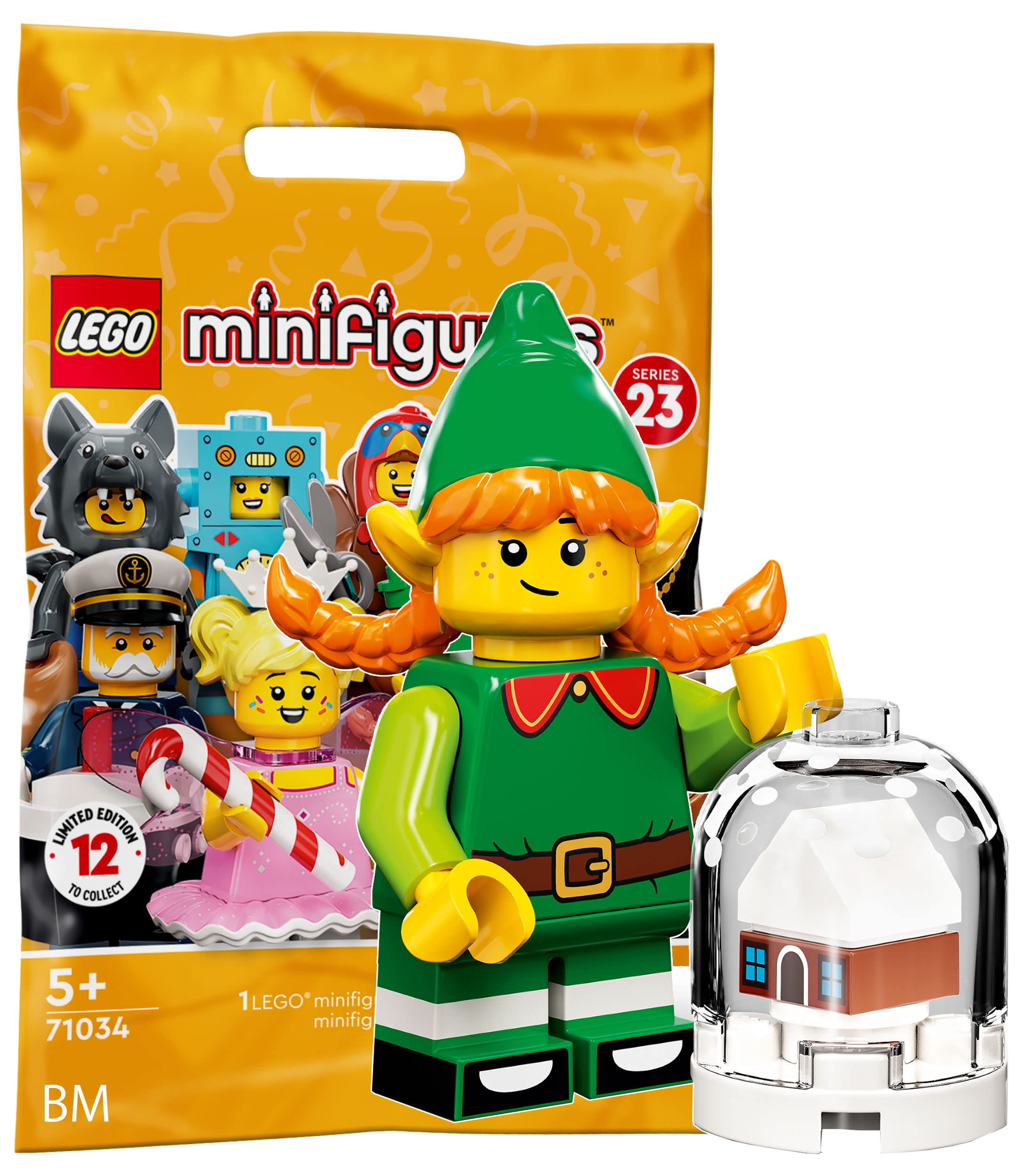 

LEGO Мініфігурка Серії 23 Святковий Ельф | Святковий Ельф [71034-5]