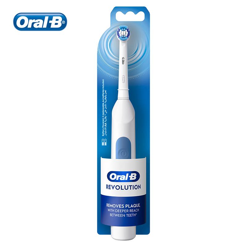 

Электрическая зубная щетка Oral B DB400 Взрослая зубная щетка Вращение Питание от батареек Зубные щетки 1 зубная щетка 4 дополнительные насадки синий