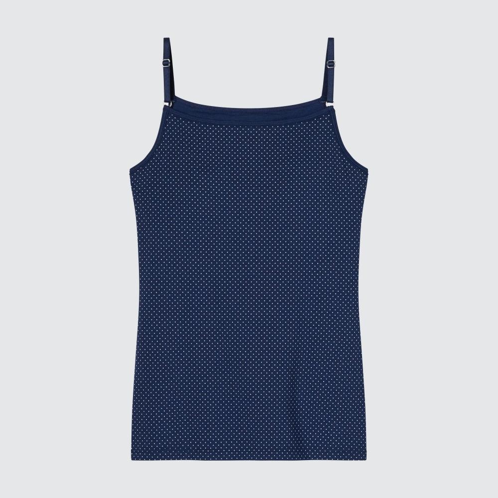 

UNIQLO JAPAN GIRLS AIRism Бюстгальтер из смеси хлопка с верхом в горошек Доступна комплектация бретельки