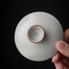 160ml Ru Kiln Covered Bowl Vintage Tea Ceremony Bowl Ceramic Tea Brewing Bowl