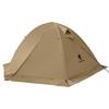 GEERTOP Solo Double 5000mm Water Pressure with Easy for Outdoor Motorcycle Khaki 2-Person Tent, Lightweight, 4-Season, Layer, Resistance, Waterproof,