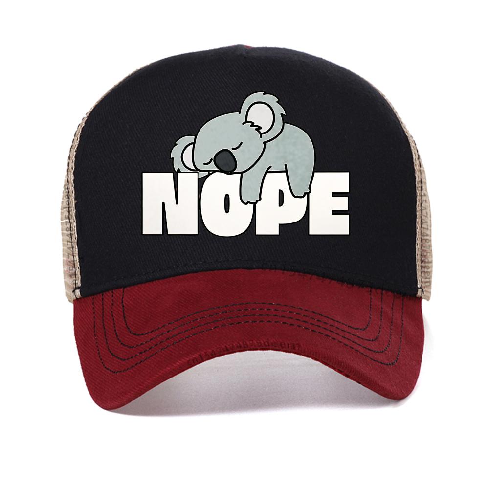 Nope Sorry I WonT Get Up print baseball cap Women Unisex Adjustable Adult Dad Hat Summer Sun Hats fashion mesh Snapback Caps