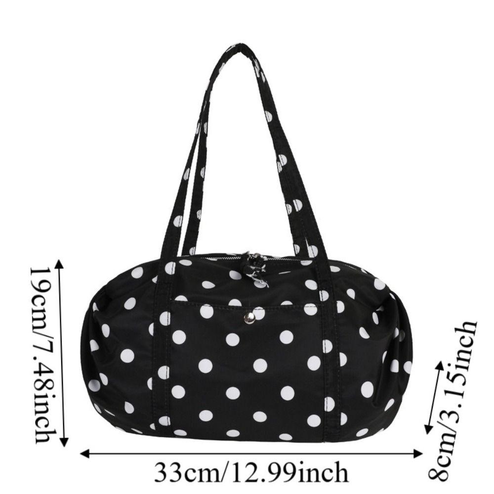 Lightweight Foldable Storage Bag Large Capacity Bowling Bag Fashion Nylon Handbag Women