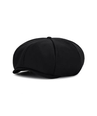 Bajal Logo Easy Fit Newsboy Cap Black