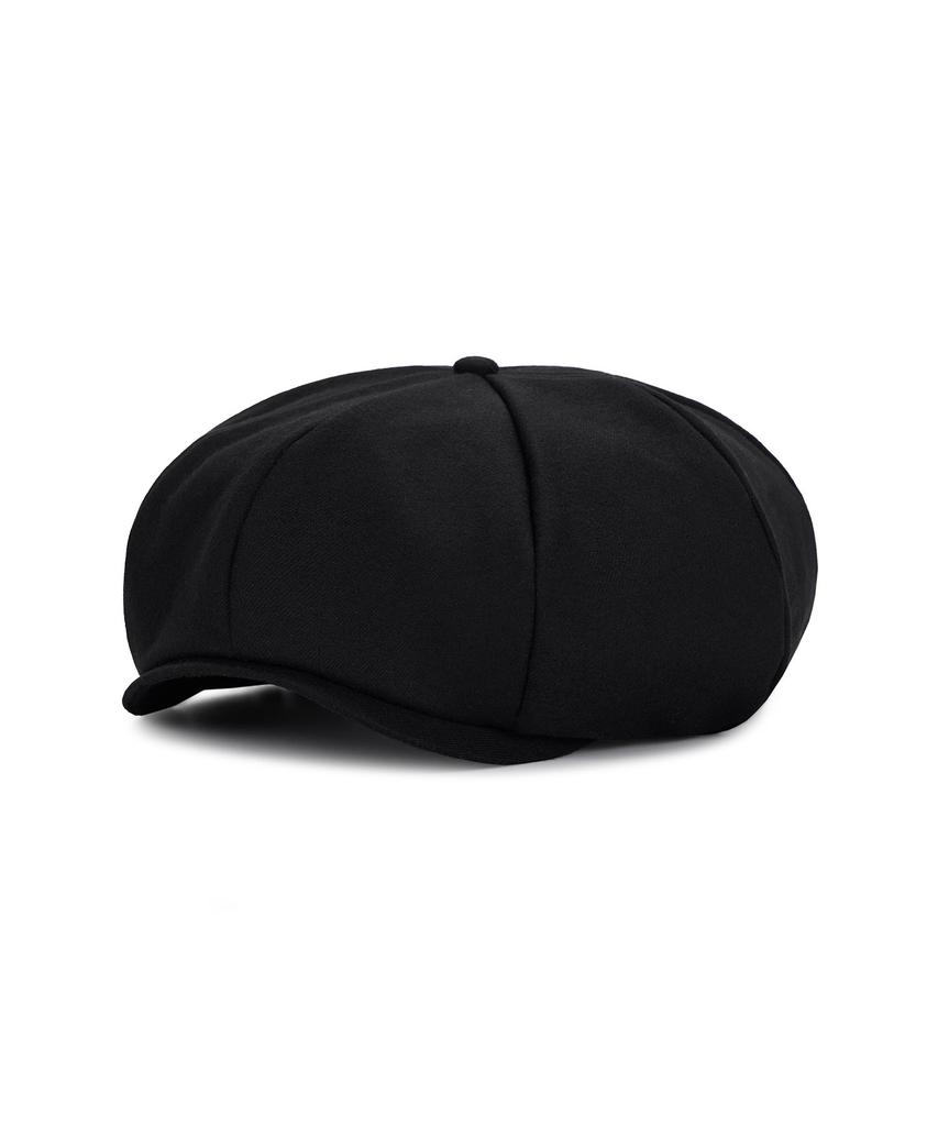 Bajal Logo Easy Fit Newsboy Cap Black