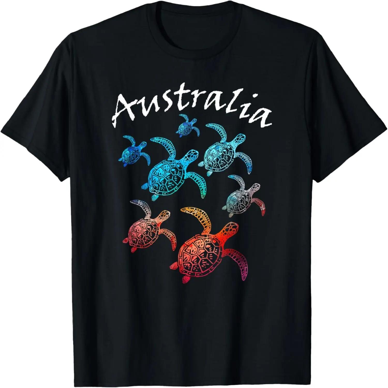 

AUSTRALIA Sea Turtles Beach Diving Vacation Retro Vintage T-Shirt XXXXXL чорний