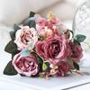 Artificial Peony & Rose Bouquets for Home Decoration