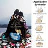 1 Stück, Disney's Alice im Wunderland Heimdekor Decke, Flanell Überwurf, Wohnzimmer, Schlafzimmer oder Outdoor-Abenteuer. Perfekt als Sofadecke