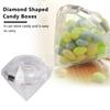 Buono-12 Pezzi Scatola Portaconfetti Trasparente a Forma di Diamante Scatole Bomboniere Matrimonio Scatola Festa Contenitore in Plastica Trasparente Decorazione Casa Regalo