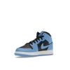 Air Jordan 1 Mid GS University Blue Black Kids Sneakers White DQ8423-401