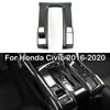 Civic Center Console Shift Panel Frame Cover for Honda Civic 2016-2020 Carbon Fiber Style Interior Trim Modification Accessories