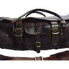Goat Leather 24" Round Duffel Travel Sport Cabin Bag