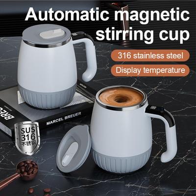 Automatic Magnetic Stirring Cup Rechargeable Stirring Tumbler Electric Mixing Cup With Magnetic Stirrer For Milk Tea Beverage