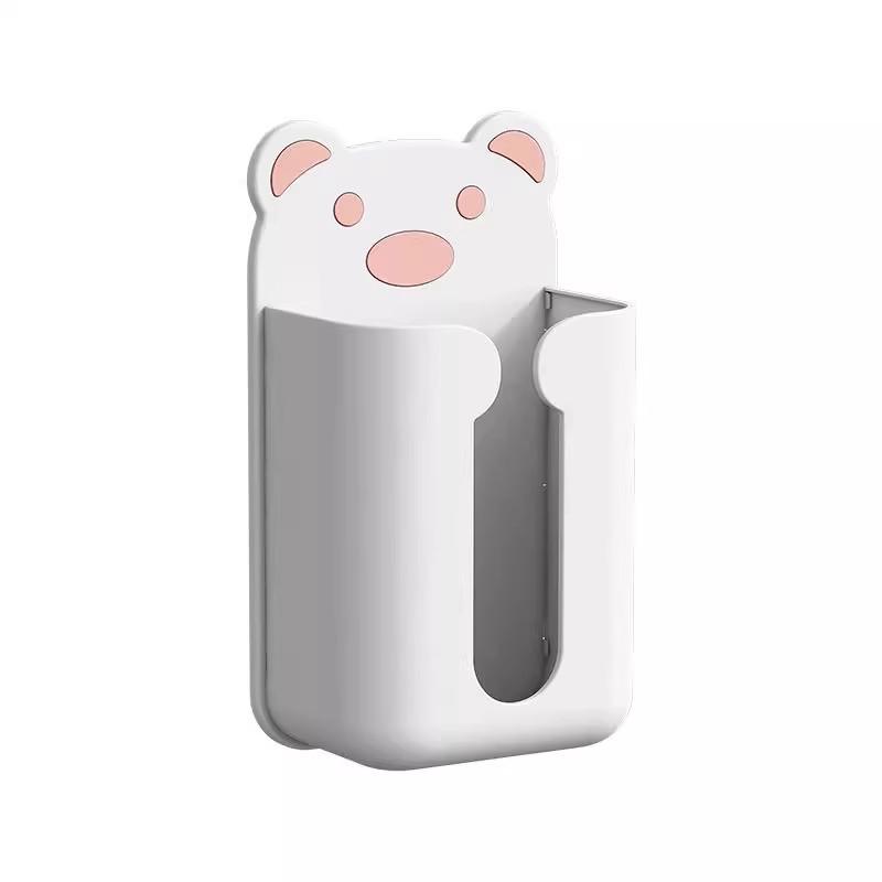 Wall-Mounted Cartoon Tissue and Towel Dispenser, No-Punch Installation for Bathroom or Kitchen