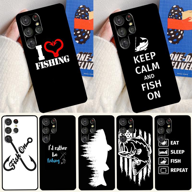 Love Fishing Soft Case For Samsung Galaxy S25 Ultra S9 S10 S20 FE S21 S22 S23 Plus S24 Ultra Funda Cover
