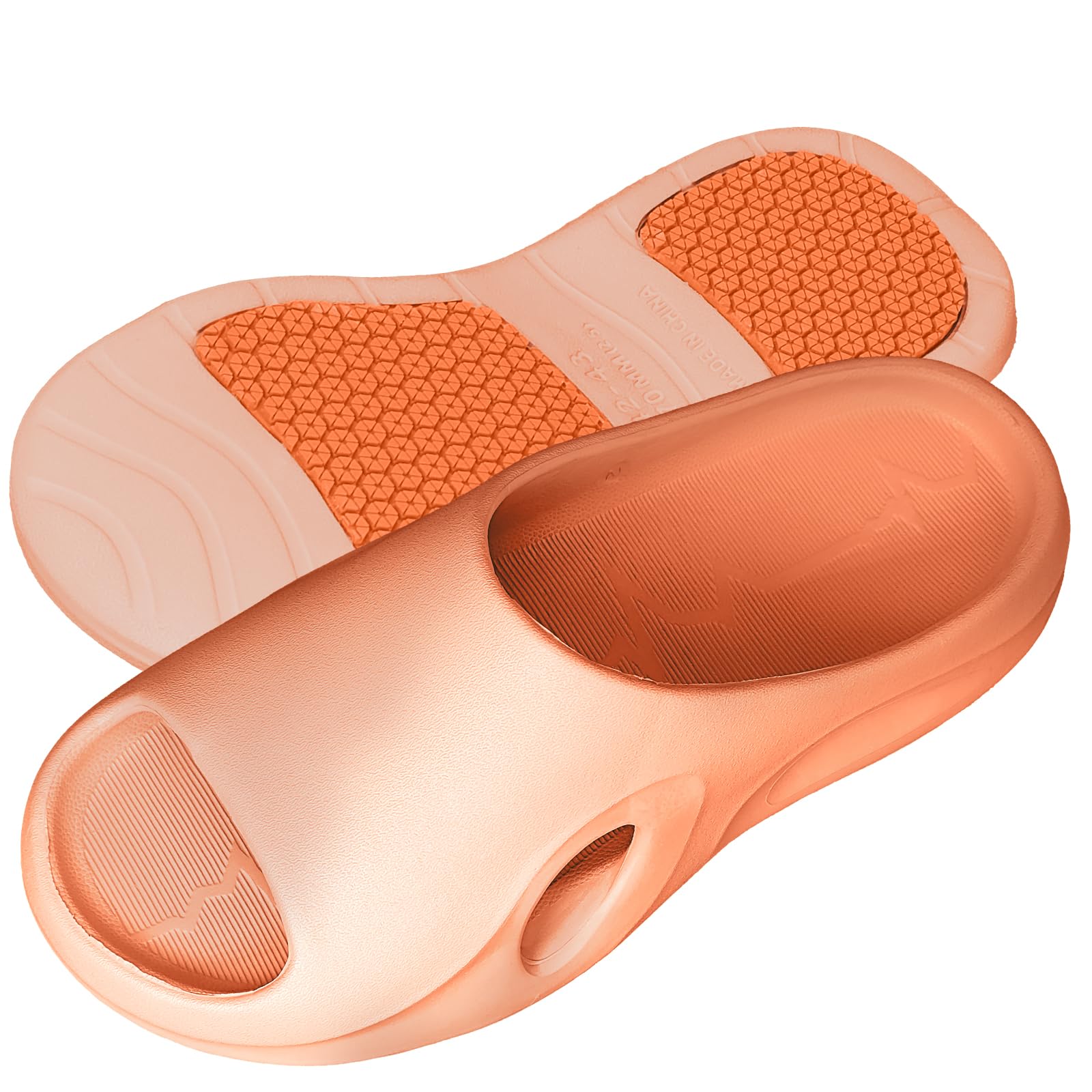 

Myton Банные тапочки для душа для мужчин и подходящие для и бассейна, сандалии, моющиеся, нескользящие, женские, для туалетов, ванных комнат, балконов, зон, FH#2316 оранжевый