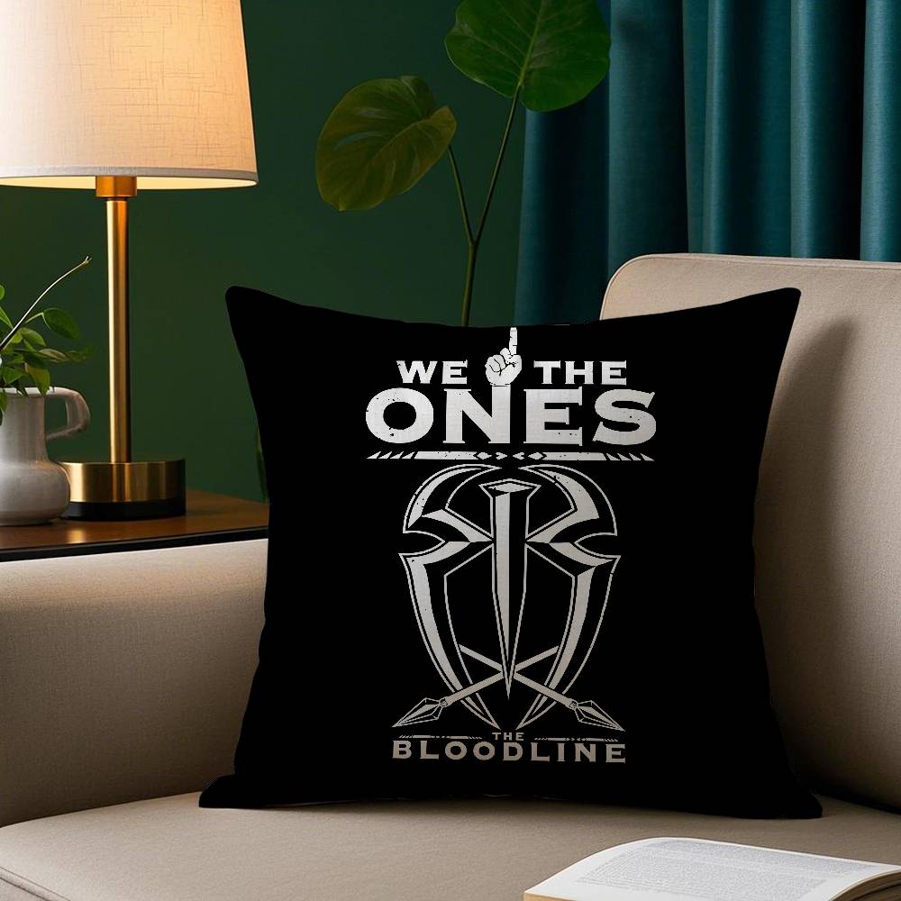 

Roman R-Reigns OTC Pillow Case Short Plush Print Cushion Cover Square Throw Pillow Covers Sofa Home Decor 12x12Inch