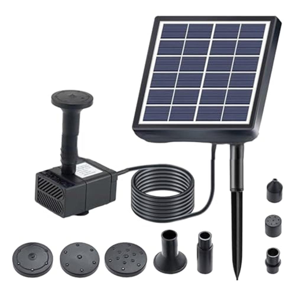 5 Nozzle Solar Fountain Pump Kit Environmentally Friendly Water Feature for Small Ponds and Garden Ornamentation