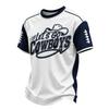 Herren Casual Rugby-Print Hals Kurzarm T-Shirt, Passform