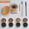 Cocktail Smoker Kit,Smoking Set with5/4Wood Chips,Old Fashioned Whiskey Smoker Drinks Kit,Cocktail Accessories for Whiskey,Drink
