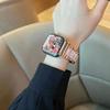 Stainless Steel+Resin Band for Apple Watch 10 42mm 46 Ultra 2 49mm Women Bracelet for IWatch 9 8 7 6 5 4 se 40mm 38mm 41 45 44mm