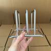 Double Slot Chopping Board Organizers Stainles Steel Rusts Resistant Design Sturdy Structure Spac Saving Kitchen Countertop Accessory
