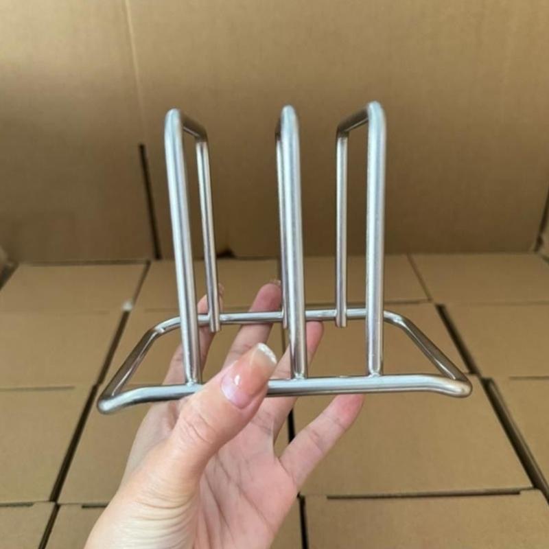 Double Slot Chopping Board Organizers Stainles Steel Rusts Resistant Design Sturdy Structure Spac Saving Kitchen Countertop Accessory