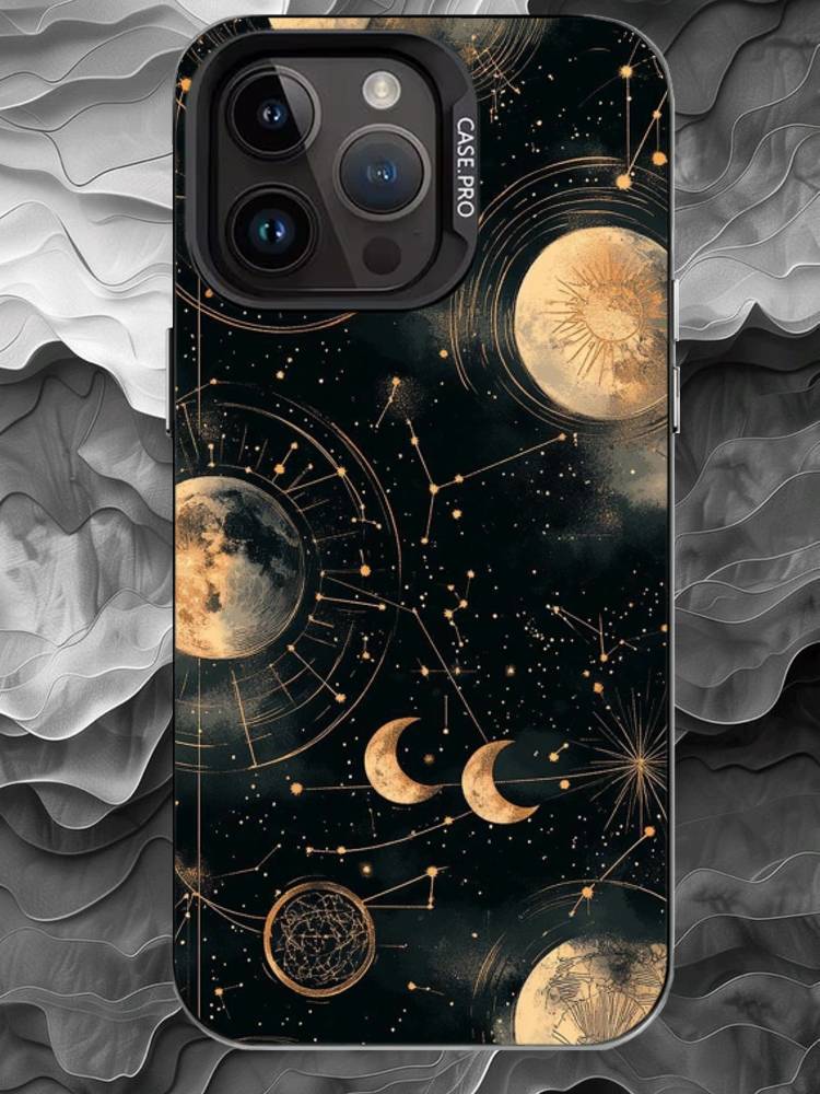A-astrology Phone Case For iPhone 17 16 15 14 13 12 11 Pro Max Plus Silver Matte Black Cover