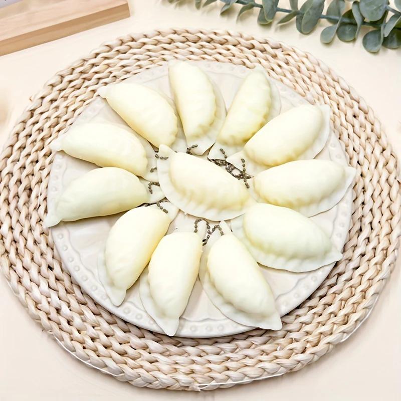 Simulation Dumpling Squishy Toys Stress Relief Ball Slow Rising Sensory Squeeze Fidget Toy For Adults Kids Gift Classroom Prizes