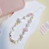 Beaded Phone Bracelet Strap 12cm UV Coated Star Lanyard Acrylic Phone Wrist Chain