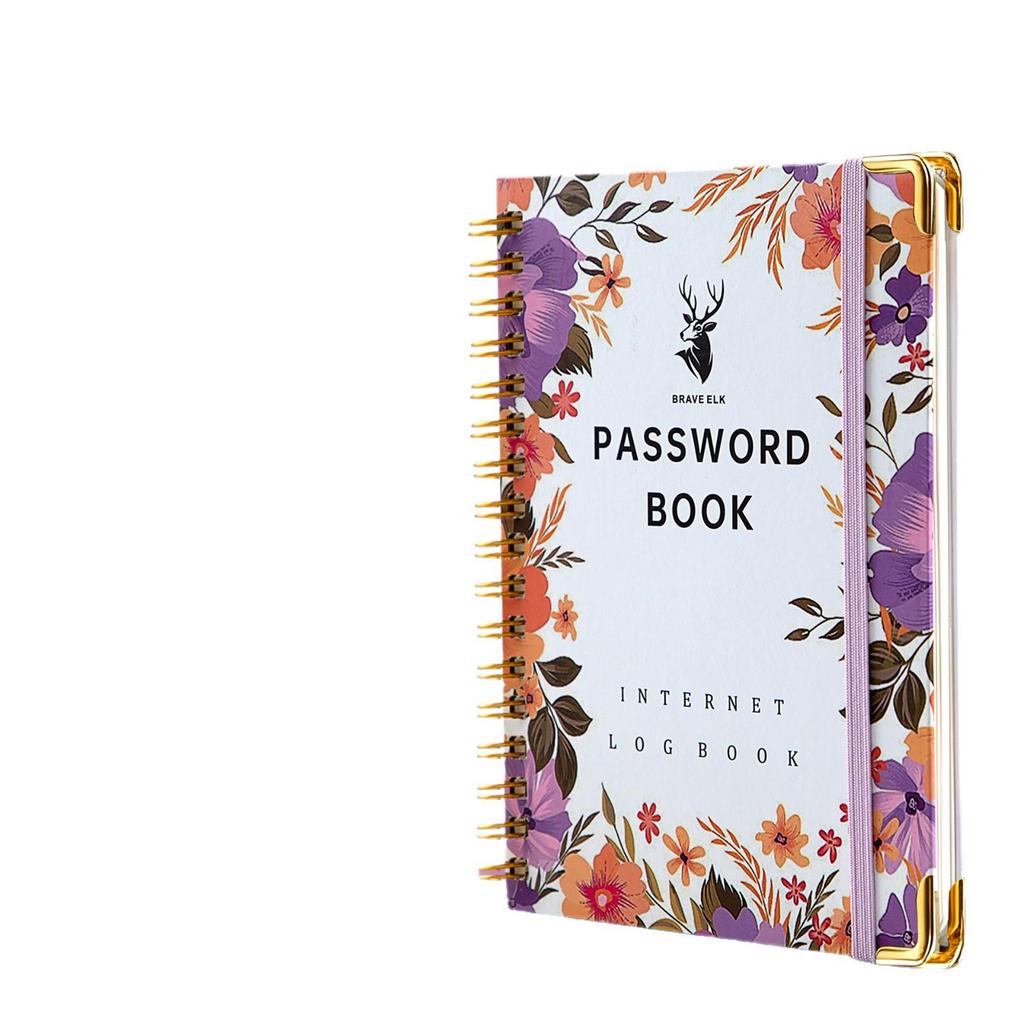 Exclusive B6 Password & Address Spiral Notebook with Tabs