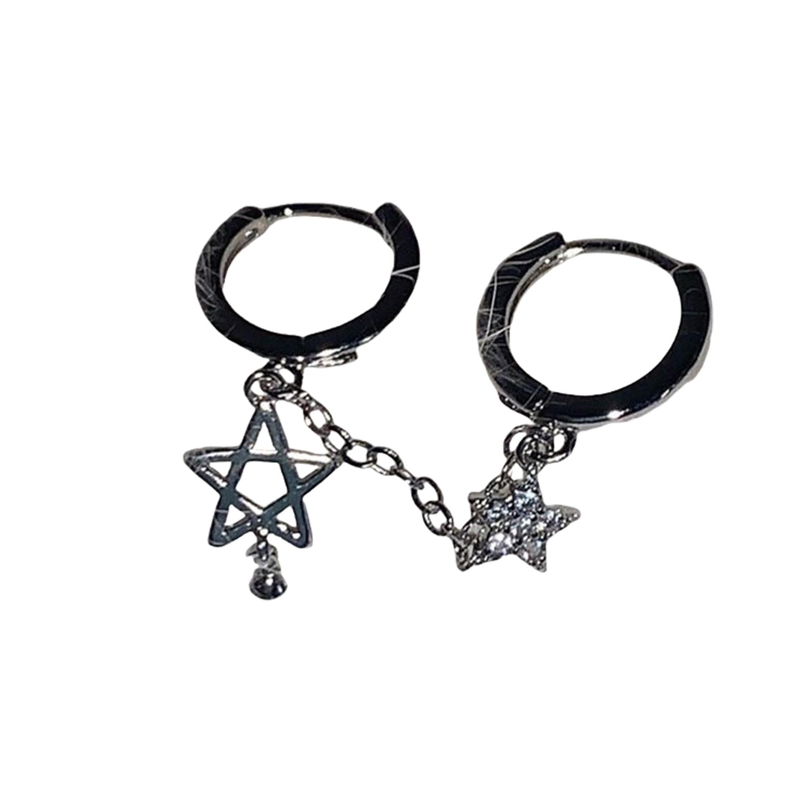 

Star Dangle Earrings Ear Buckles Stylish Pendant Earrings Alloy Texture Ear Jewelry Suitable for Present Fashion Lover