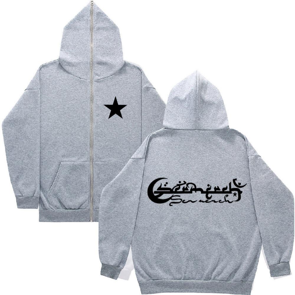 New Butterfly PRIMATE Printed Cardigan Zipper Hoodie Zipper Hooded Sweatshirt Men's and Women's Outerwear In Stock