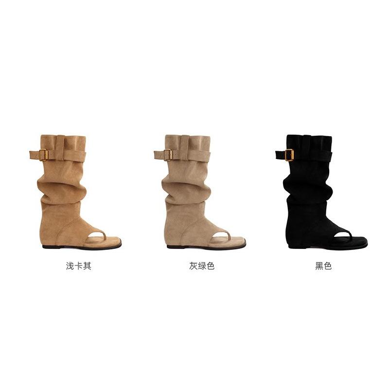 

Виноград мать лето новые модные малышки ветер открытый носок тонкий ворс полусапоги носок крутые сапоги женские летние 40