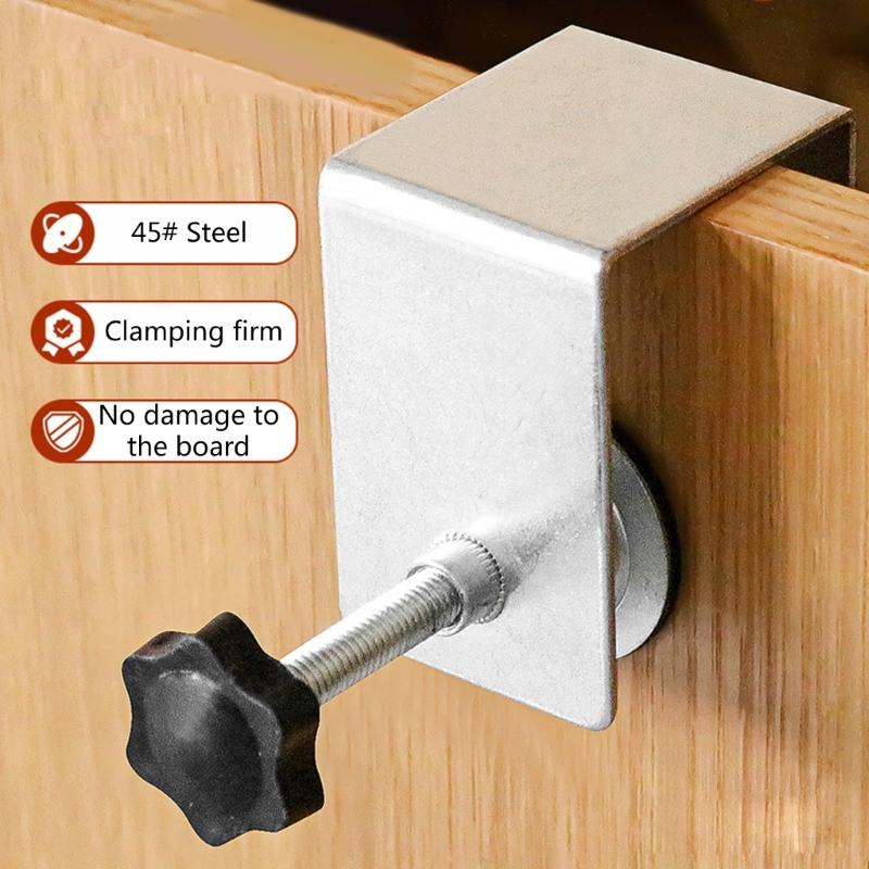 2pcs Drawer Panel Installation Helper Drawer Front Installation Clamps Convenient Mount Tool for Furniture 0-36mm Length