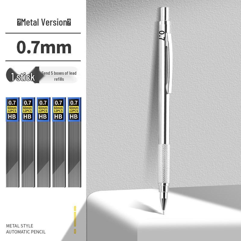 2.0 Metal Mechanical Pencil, Low Center of Gravity, No Sharpening Needed, Ideal for Drawing